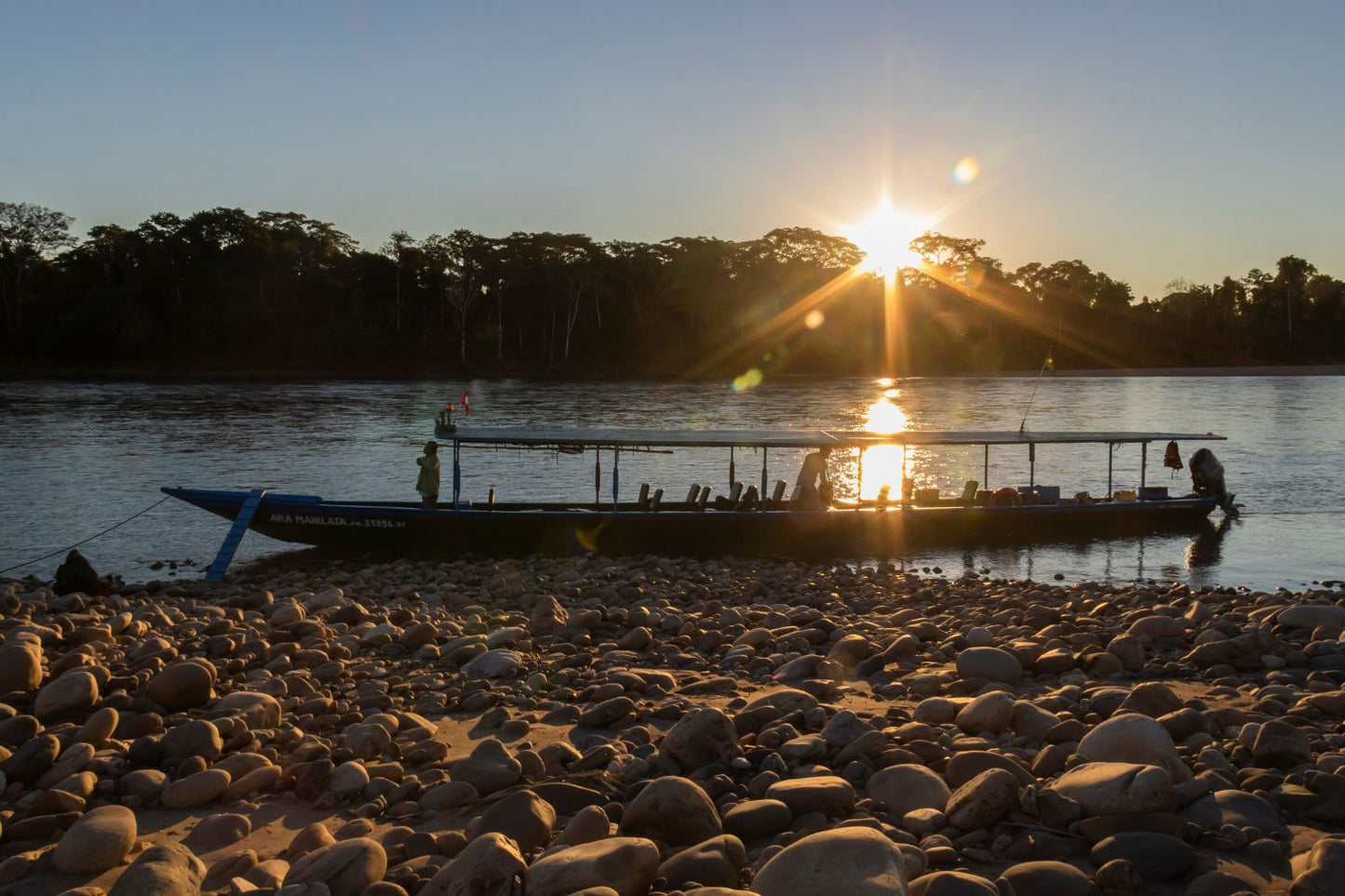 Atardecer en Rio Tambopata