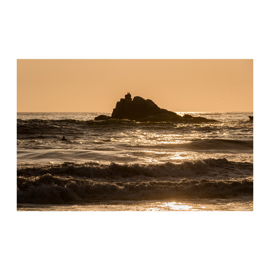 Contra luz playa Asia