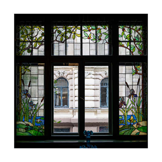 Ventana Art Nuveau , Riga